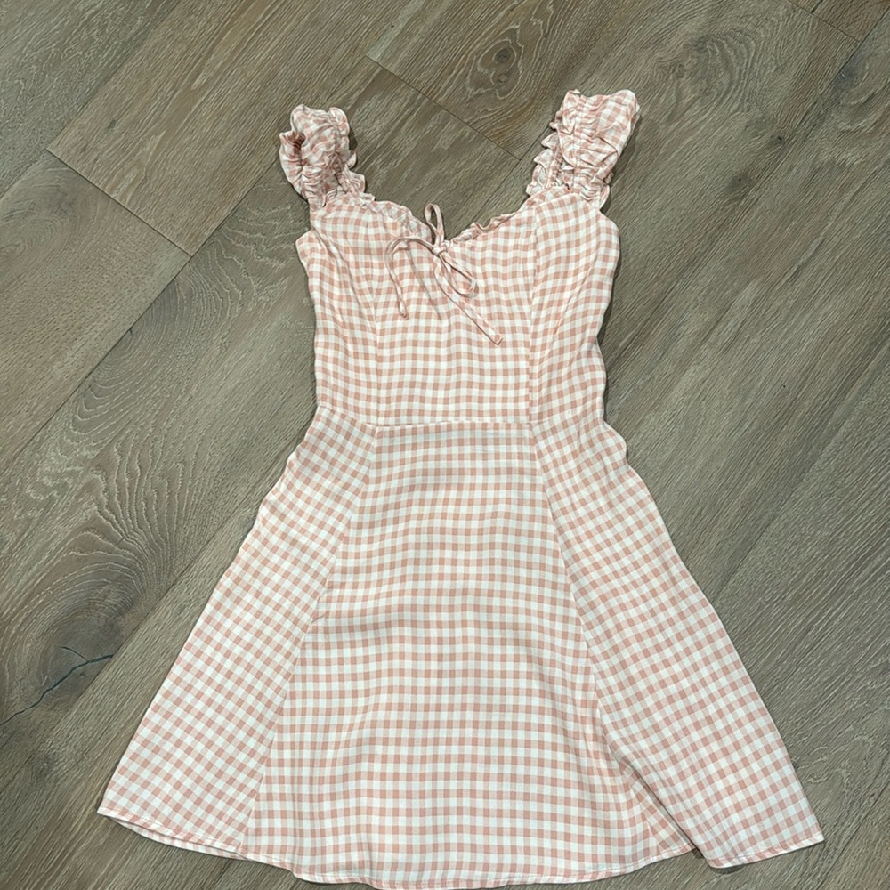REFORMATION
Plaid Print Mini Dress
